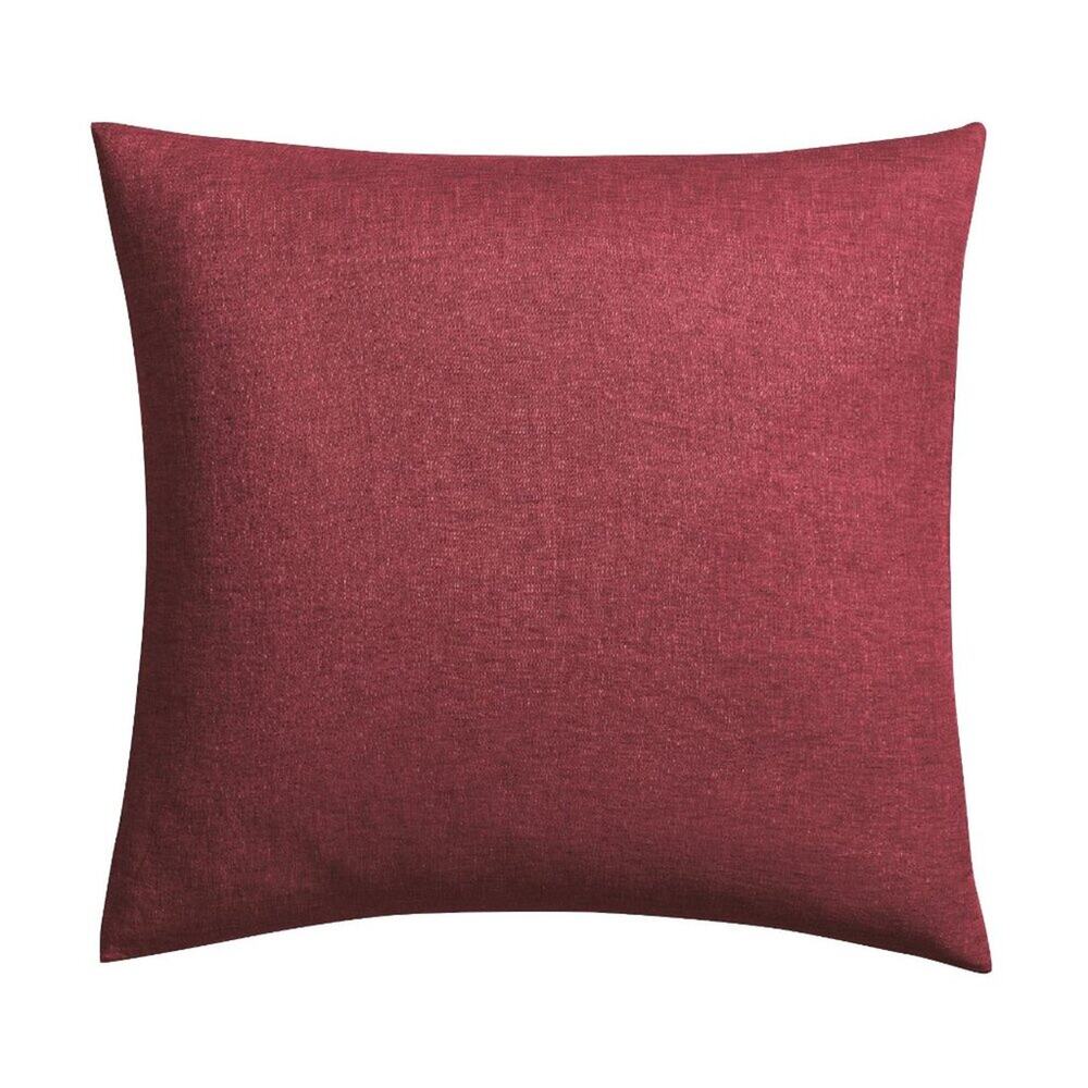 2 Pottery Barn Belgian Flax Linen Knife Edge EURO Pillow Sham Merlot Red NWT
